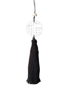 Chinese Fu Blessing Pendant With Black Tassels Hanging Ornaments Can Be Used As Sachet